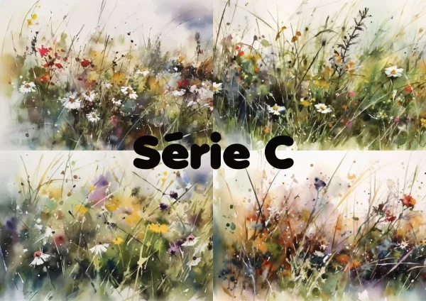 Cartes Fleurs Sauvages, Série C